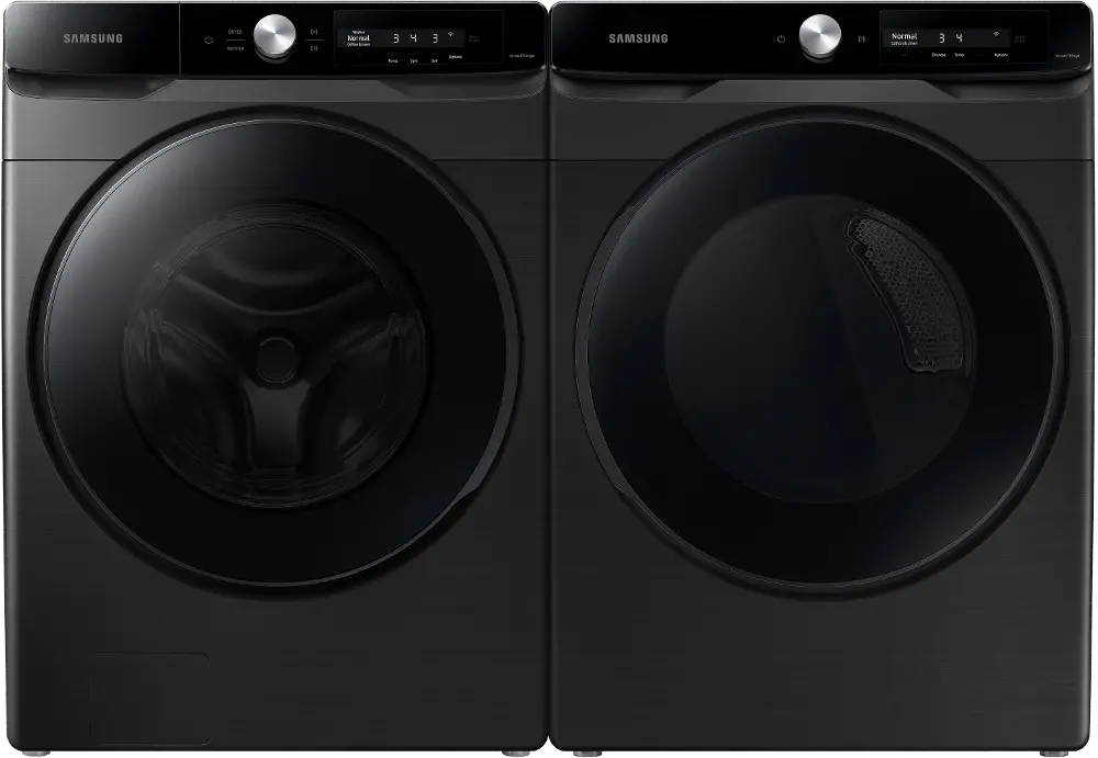 .SUG-B/B-6400-GAS-PR Samsung Front Load Washer and Gas Dryer Set - Black 45A6400-1