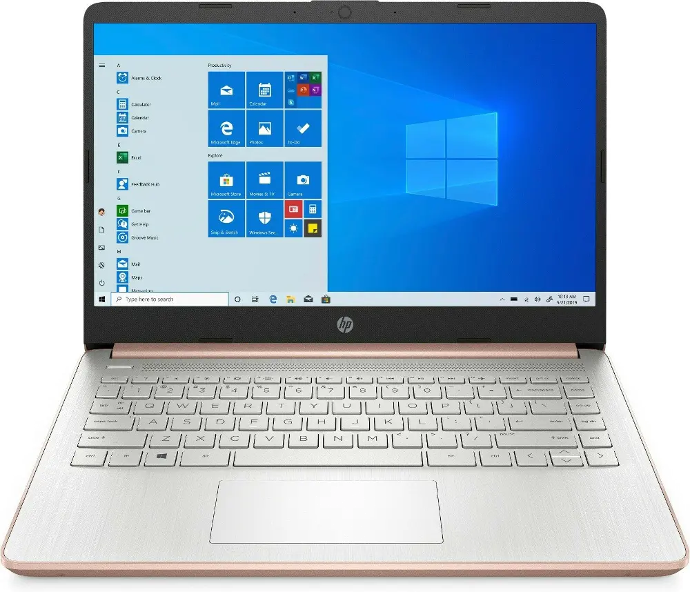 HP 14-DQ0030NR HP 14-dq0030nr Pale Rose Gold 14  Laptop-1