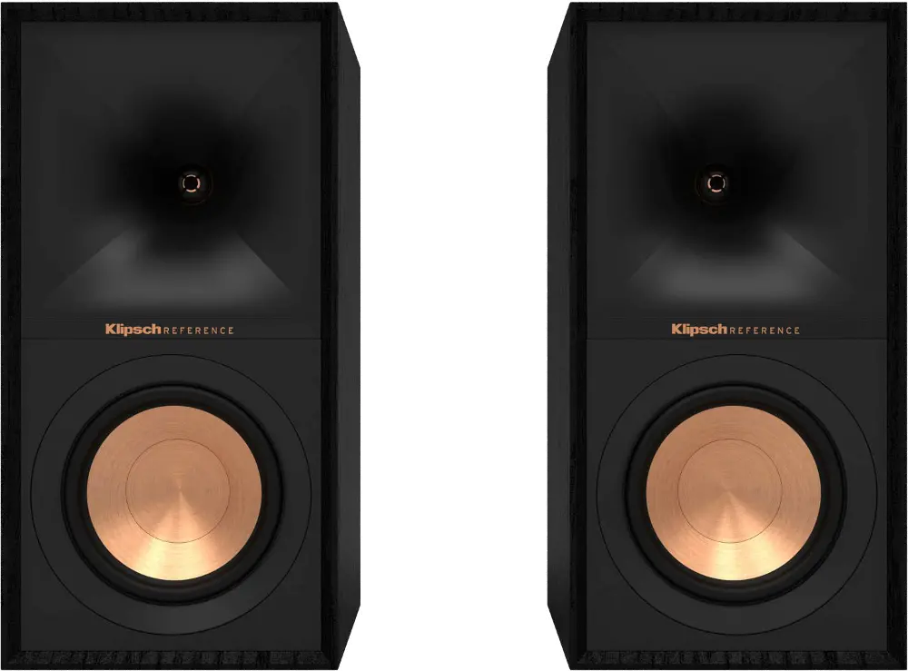 R-40M/BOOKSHELF/PR/B Klipsch - Reference Series 5-1/4  340-Watt Passive 2-Way Bookshelf Speakers (Pair) - Black-1