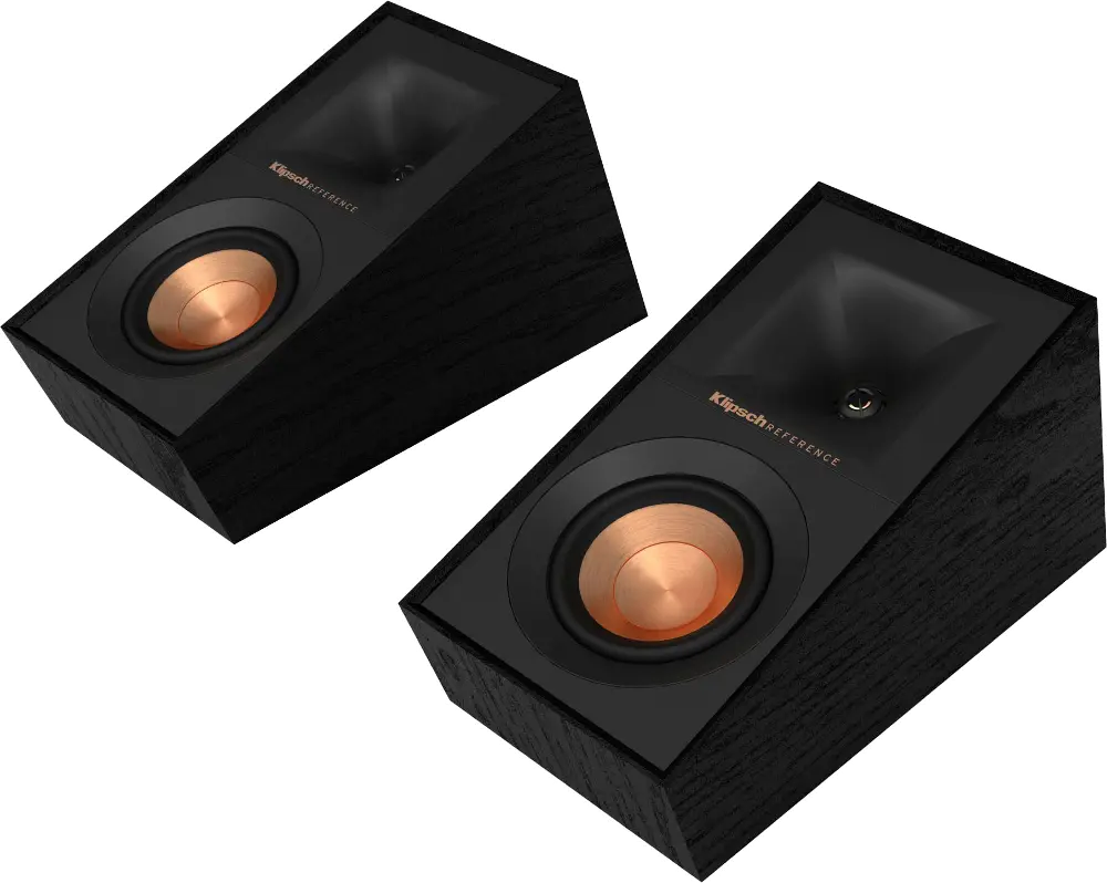 R-40SA/PR/BLK Klipsch - Reference Series 4  100-Watt Passive 2-Way Height Channel Speakers (Pair) - Black-1