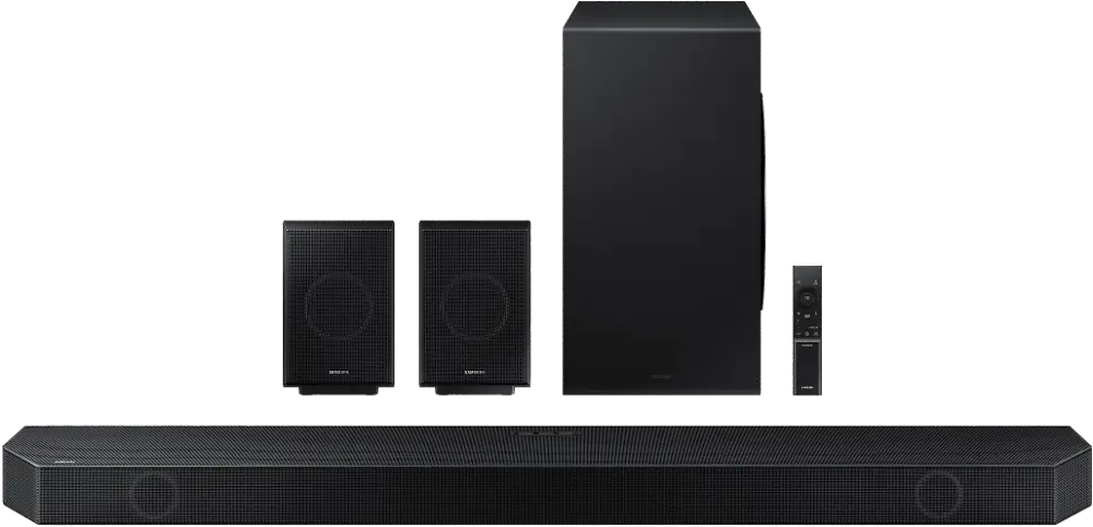 HW-Q990B/ZA Samsung - HW-Q990B/ZA 11.1.4ch Soundbar with Wireless Dolby Atmos / DTS:X and Rear Speakers - Black-1