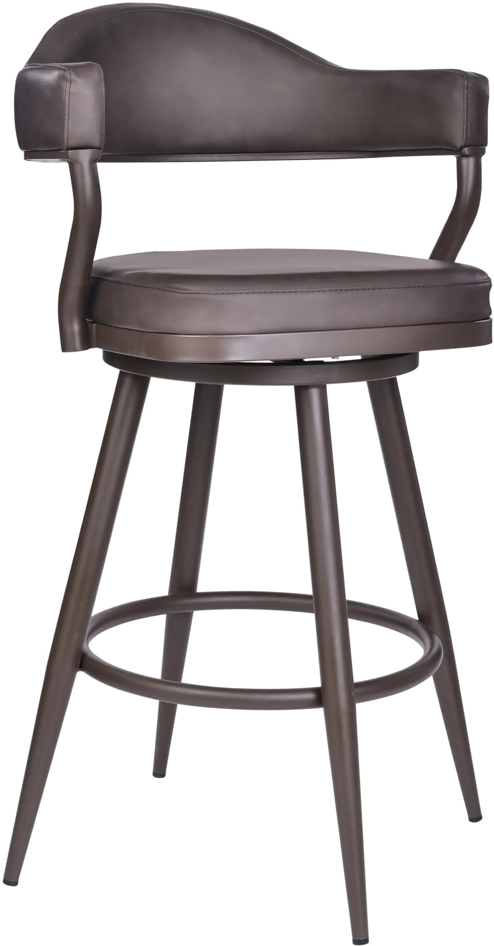 LCJTBABRBR26 Justin Brown Swivel Counter Height Stool-1