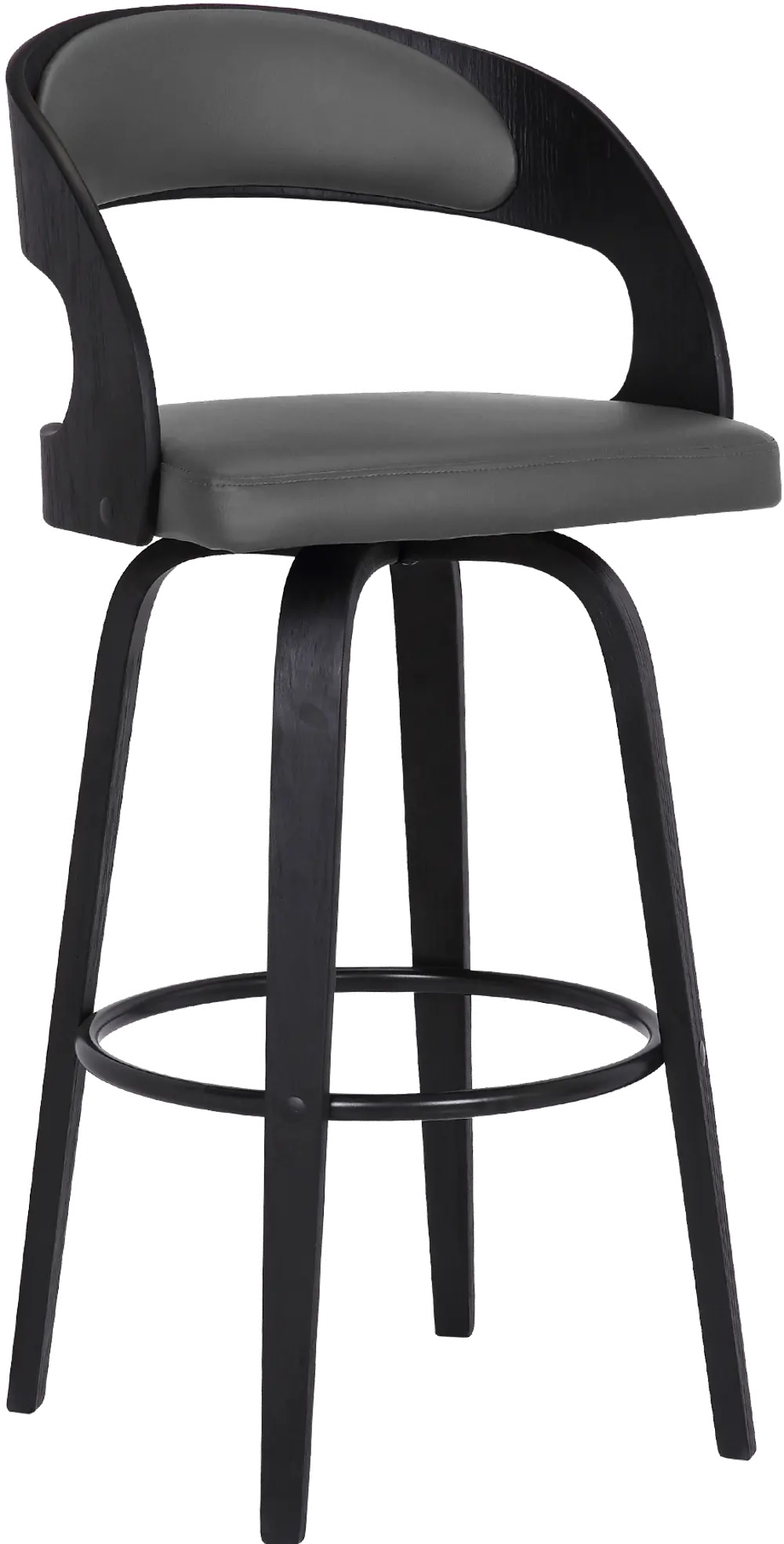 LCSHBAGRBL26 Shelly Gray and Black Counter Height Stool-1