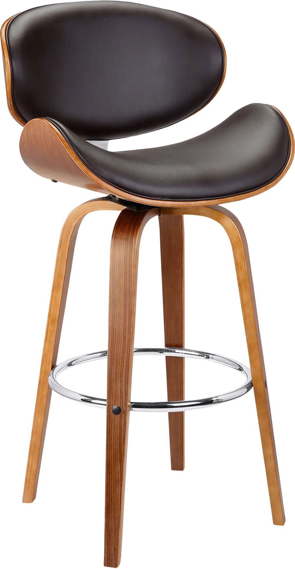 LCSLBABRWA26 Solvang Brown Swivel Counter Height Stool-1