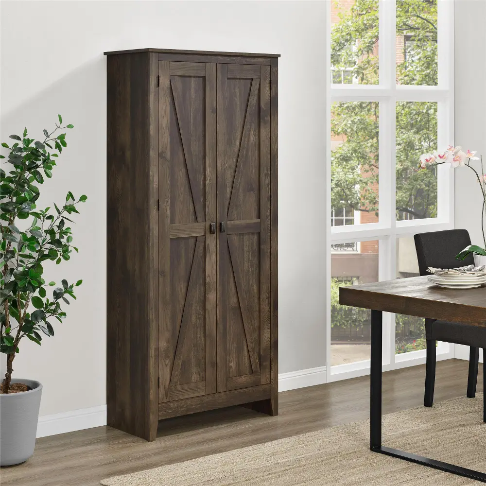 Farmington Brown 31.5  Wide Storage Cabinet-2
