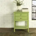 Franklin Lime Green Accent Table with 2 Drawers