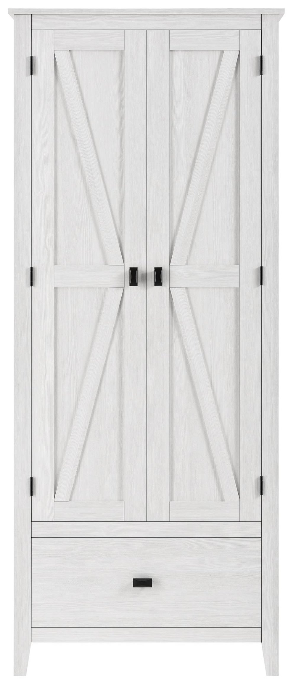 Farmington White 30" Wide Storage Cabinet