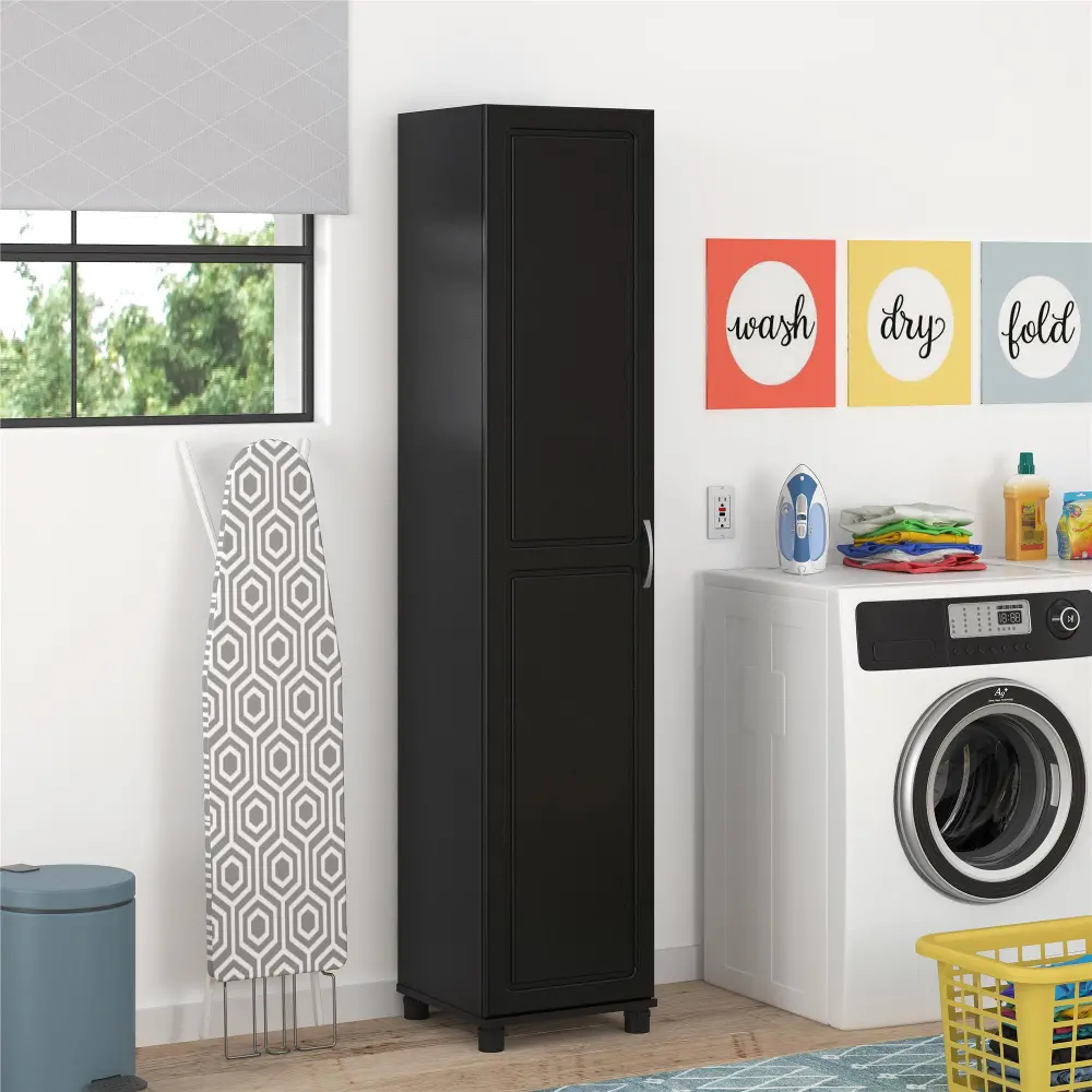 Kendall Black 16  Utility Storage Cabinet-1