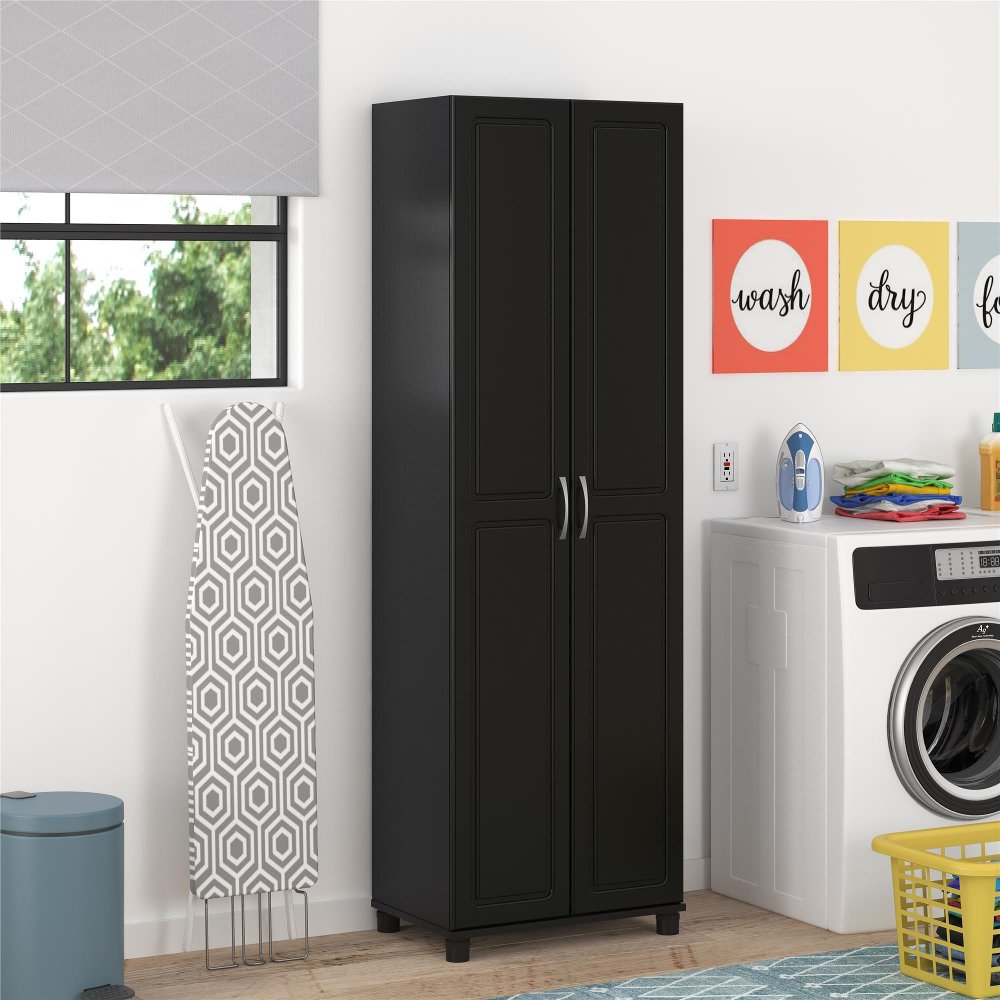 112709443 Kendall Black 24 Utility Storage Cabinet sku 112709443