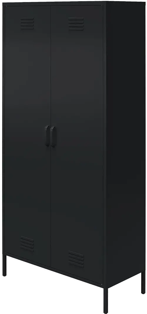 DHP Bonanza 2-Door Tall Locker Storage Cabinet in Black