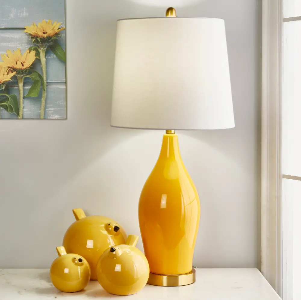 Medium Ceramic Yellow Bird-1