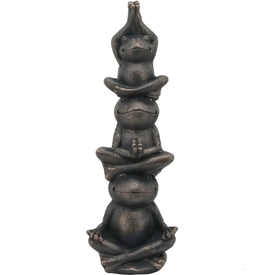 24 Inch Black Stacking Yoga Frogs-1
