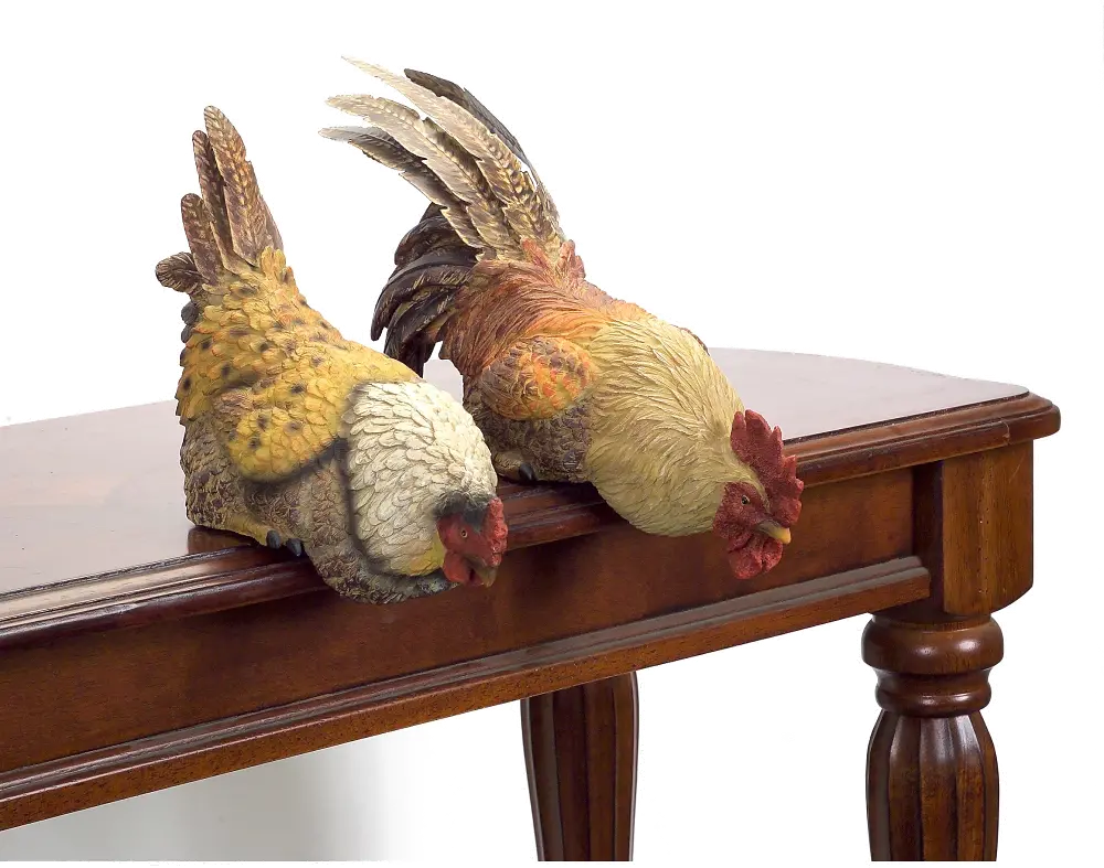 Assorted Hen/Rooster Shelf Sitters-1
