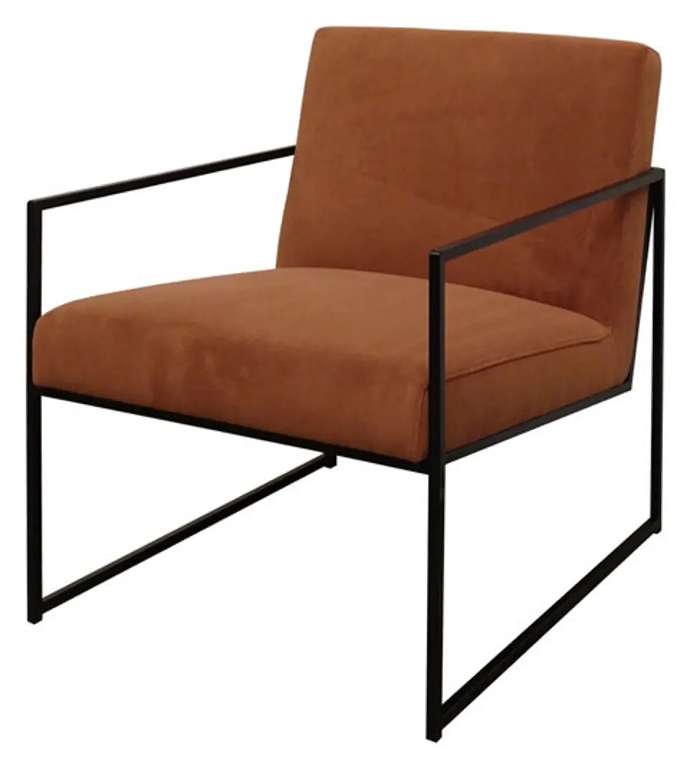 Aniak Spice Velvet Accent Chair-1