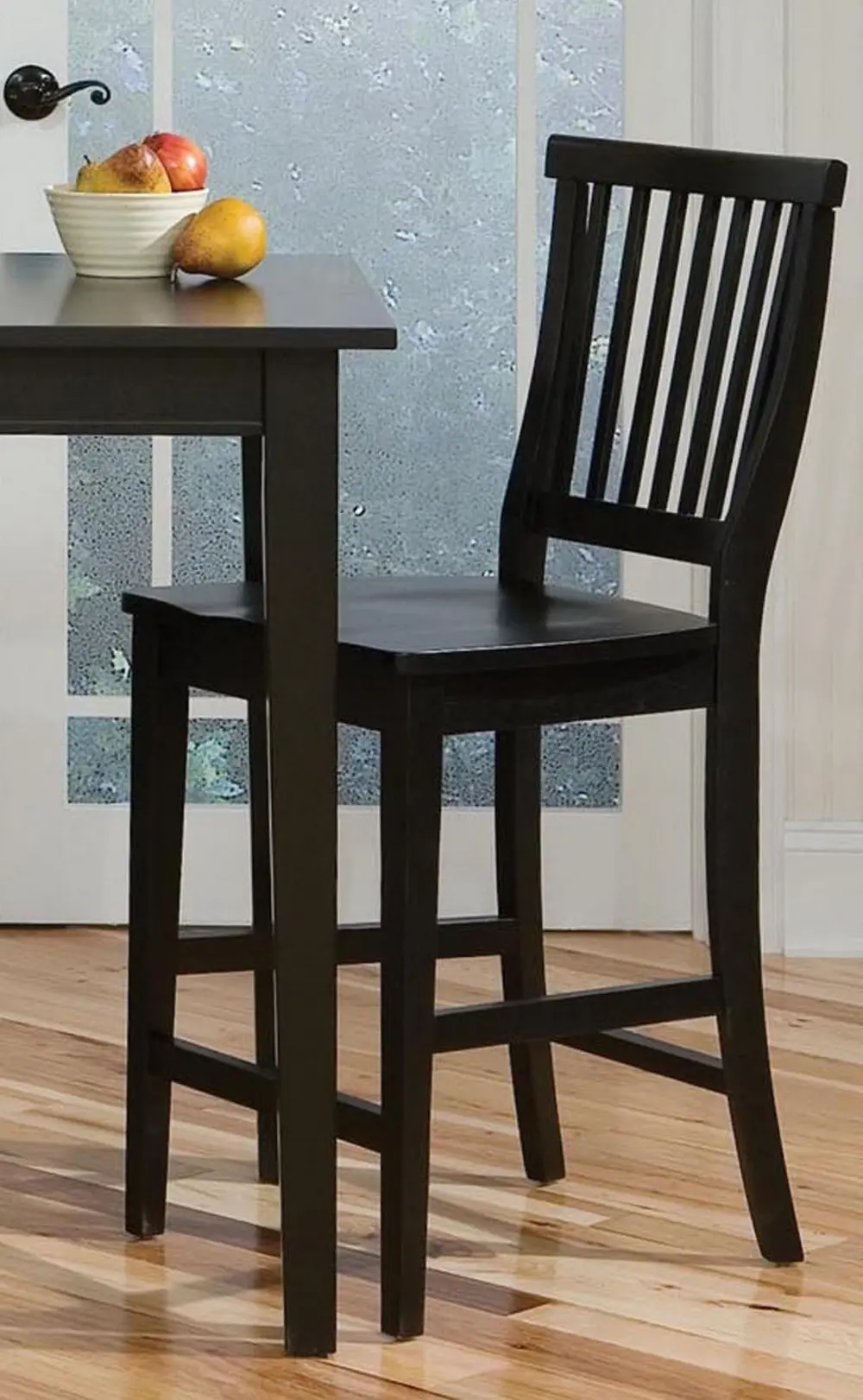 5181-89 Arts and Crafts Black Counter Stool-1