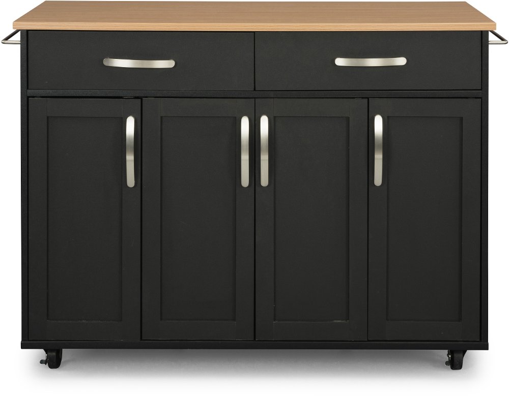 Ella Black Kitchen Cart