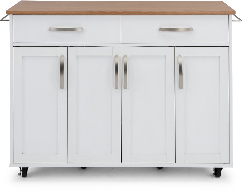 Ella White Kitchen Cart