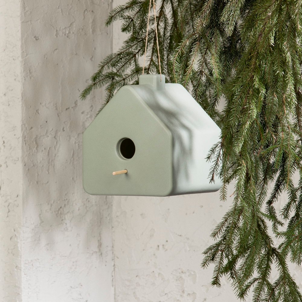 Dalya Sage Green Decorative Birdhouse - South Shore