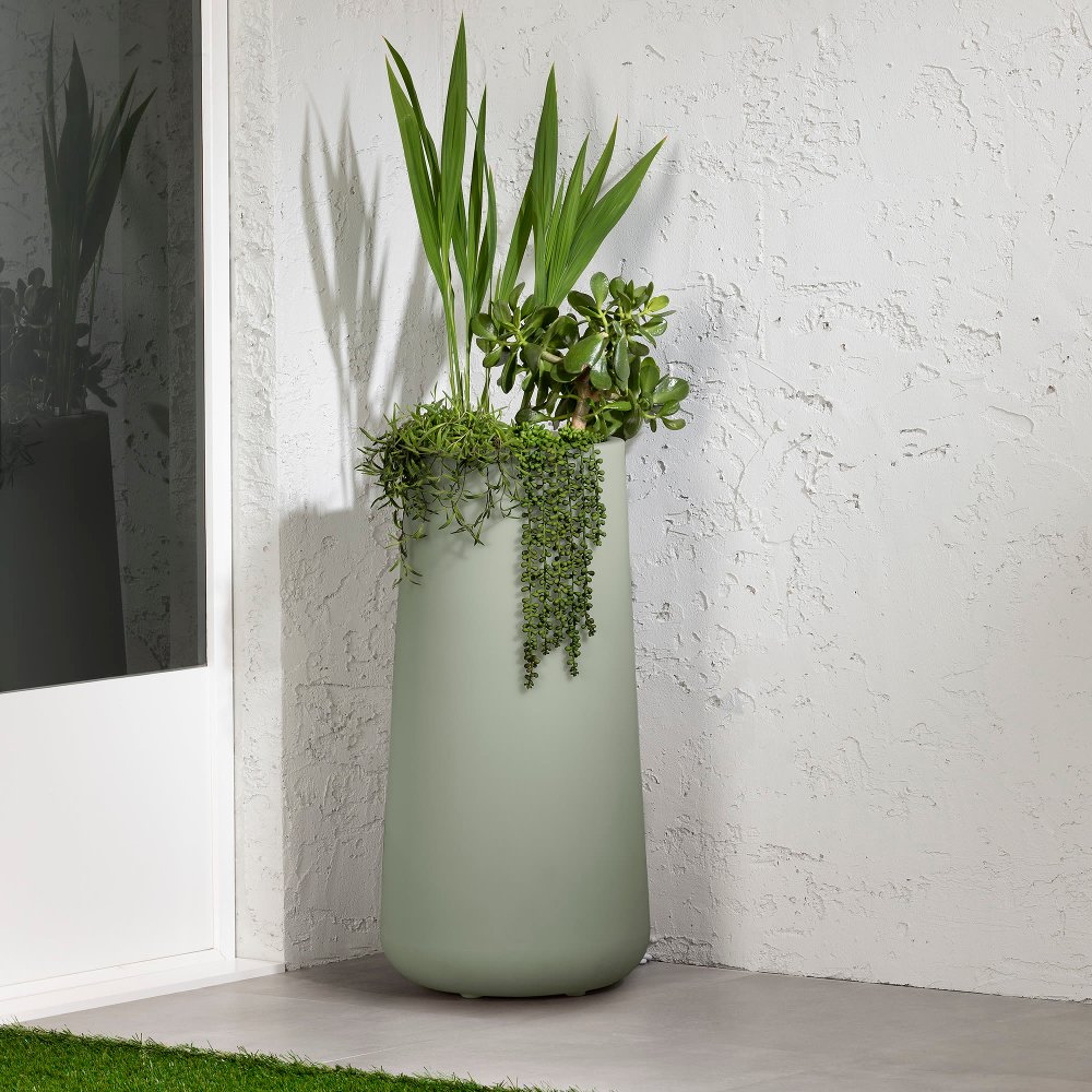 Dalya Sage Green Outdoor Planter