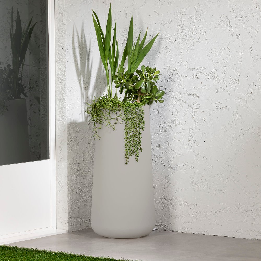 Dalya Greige Outdoor Planter