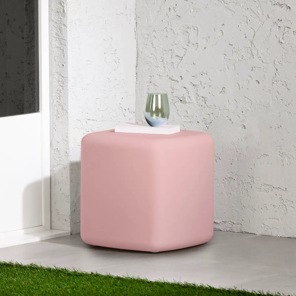 14254 Dalya Pink Outdoor Side Table - South Shore-1