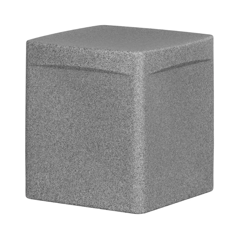 Dalya Gray Square Outdoor Side Table
