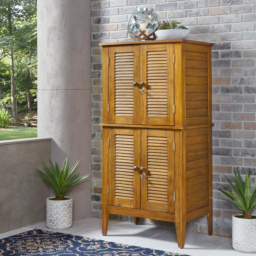5663-27 Maho Brown Outdoor Storage Cabinet-1
