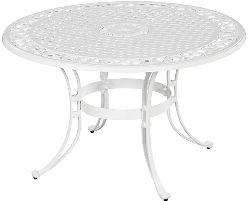 6652-30 Sanibel 42  White Outdoor Dining Table-1
