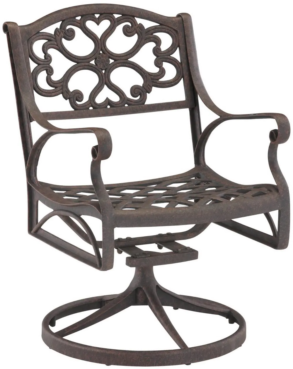 6655-53 Sanibel Bronze Outdoor Swivel Rocking Chair-1