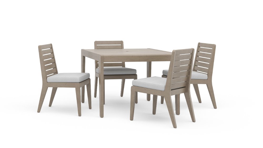 Sustain 5 Piece Brown Outdoor Dining Set