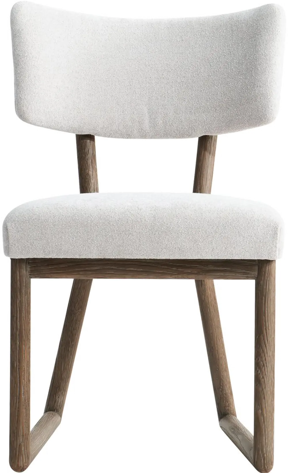Casa Paros Off-White and Brown Upholstered Dining Chair-1