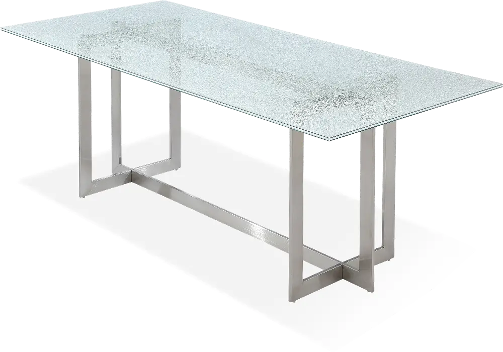 Eliza Glass and Metal Dining Room Table-1