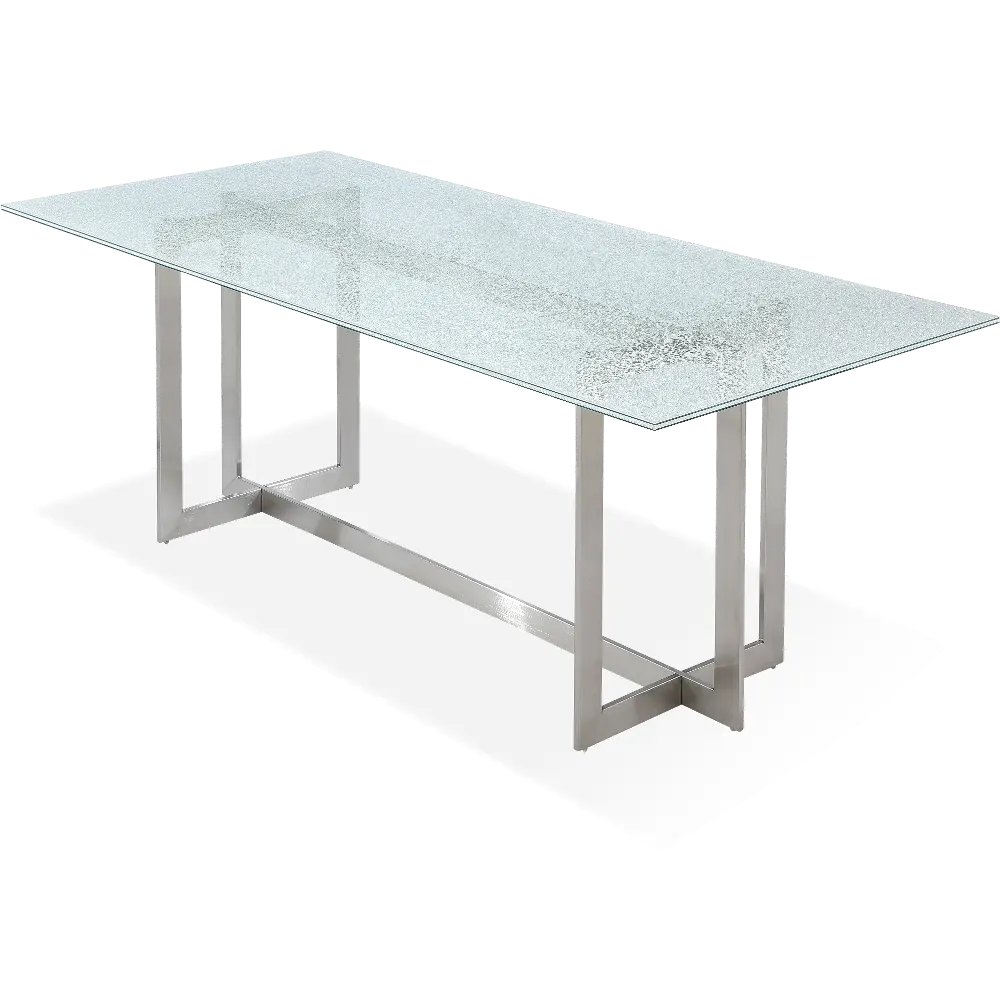 Eliza Glass and Metal Dining Room Table-1
