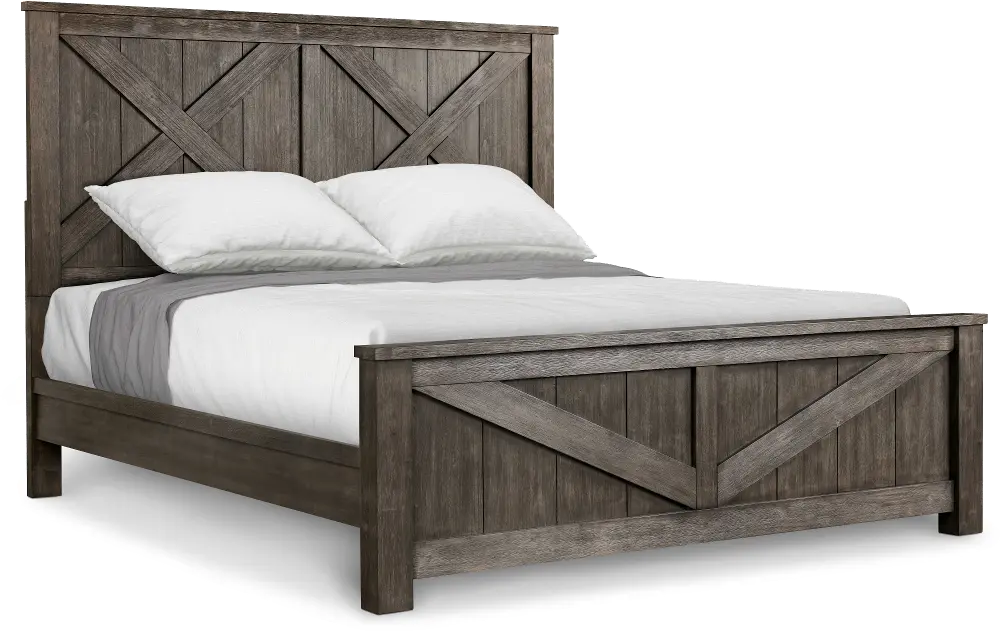 Mossley Brown King Bed-1