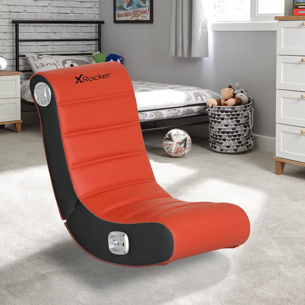 Play 2.0 Wired Red Floor Rocking Gaming Chair-1