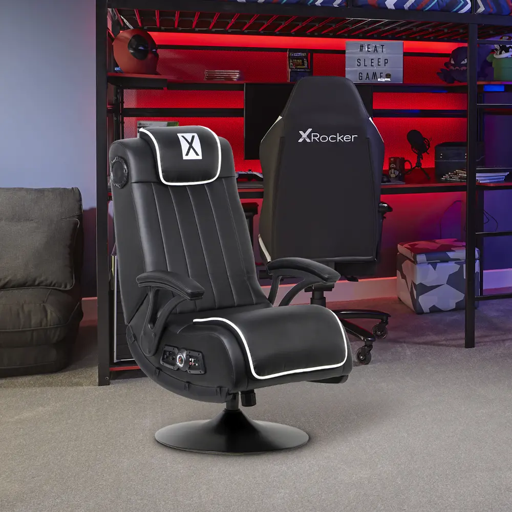 Midnight Pedestal 2.1 Wireless with Vibration Gaming Chair-1