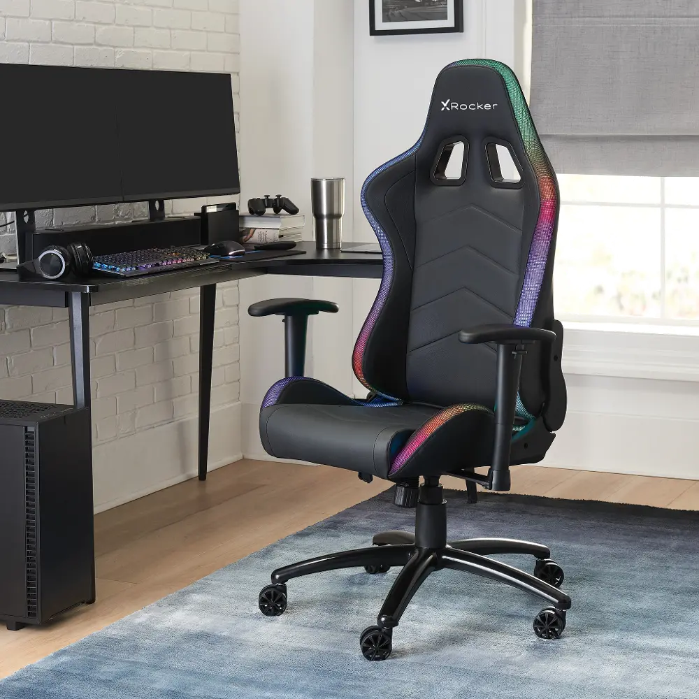 Thrasher Black RGB PC Gaming Chair-1