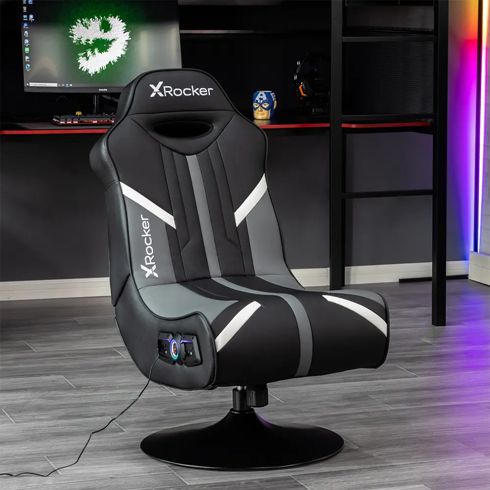 Nebula Pedestal Gaming Chair Black 2.1 Bluetooth Audio-1