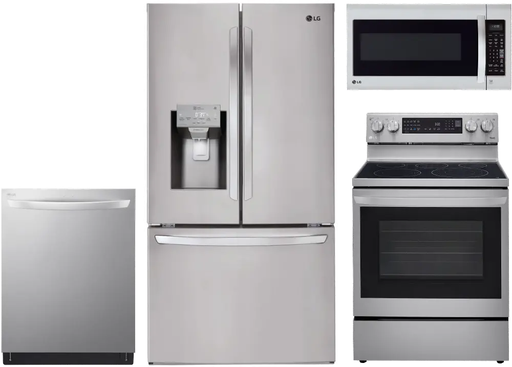 .LG-2697-S/S-4PC-ELE LG 4 Piece Electric Kitchen Appliance Package - Stainless Steel-1