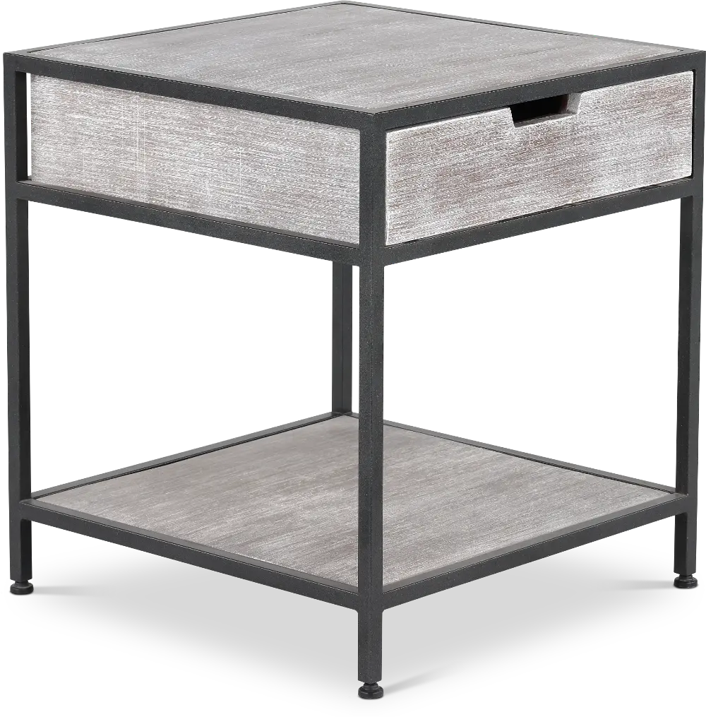 Edgewood Gray End Table-1