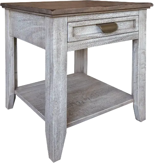 Sahara Brown Two-Tone End Table | RC Willey