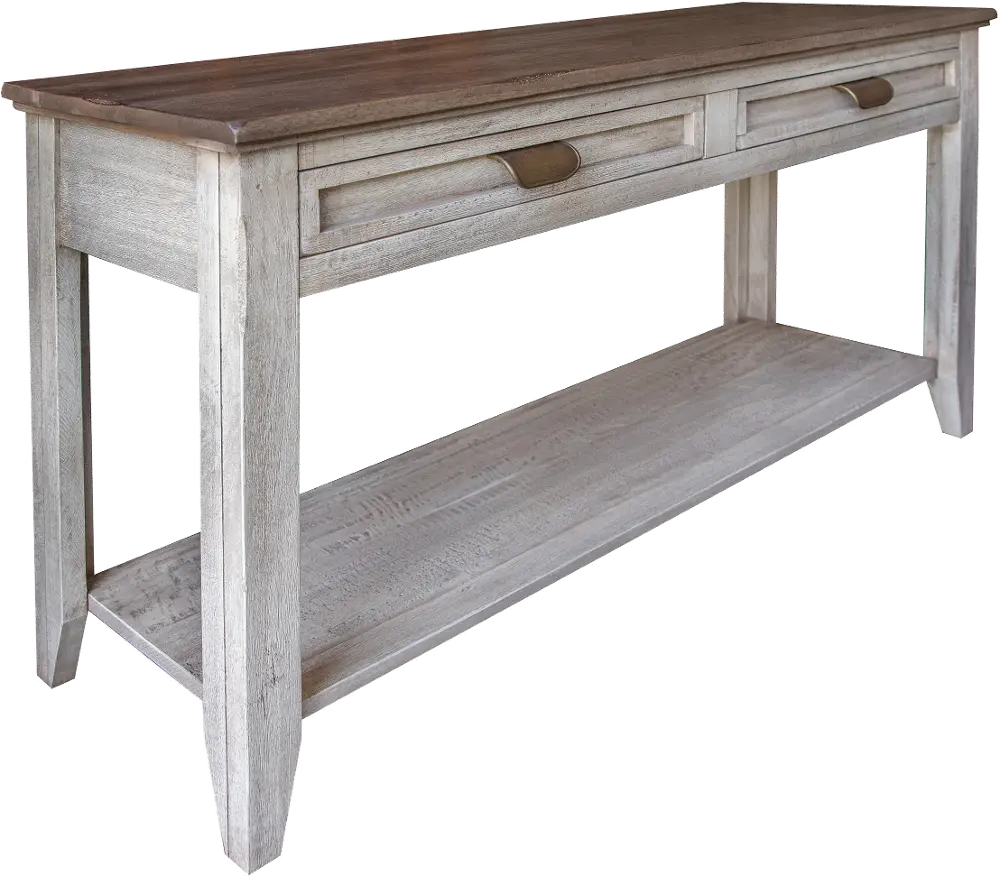 Sahara Brown Two-Tone Sofa Table-1