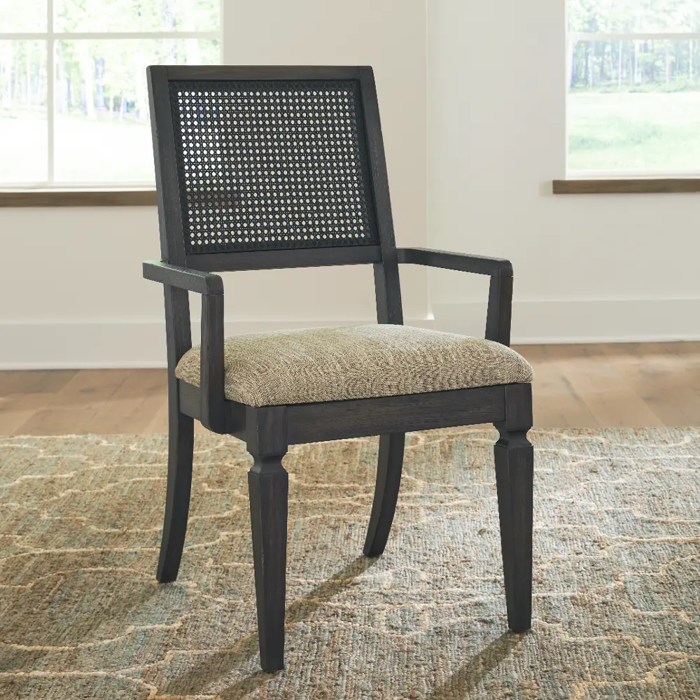 Caruso Heights Charcoal Dining Arm Chair-1