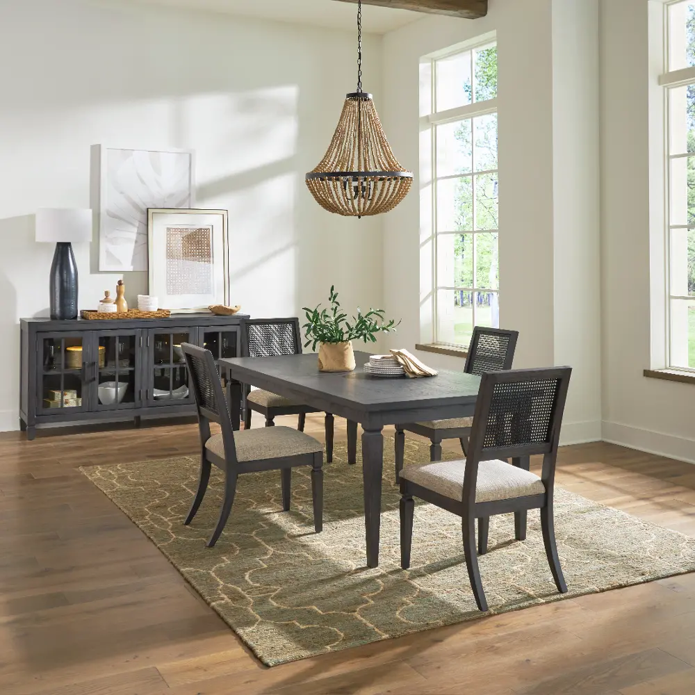 Caruso Heights Charcoal 5 Piece Dining Room Set-1