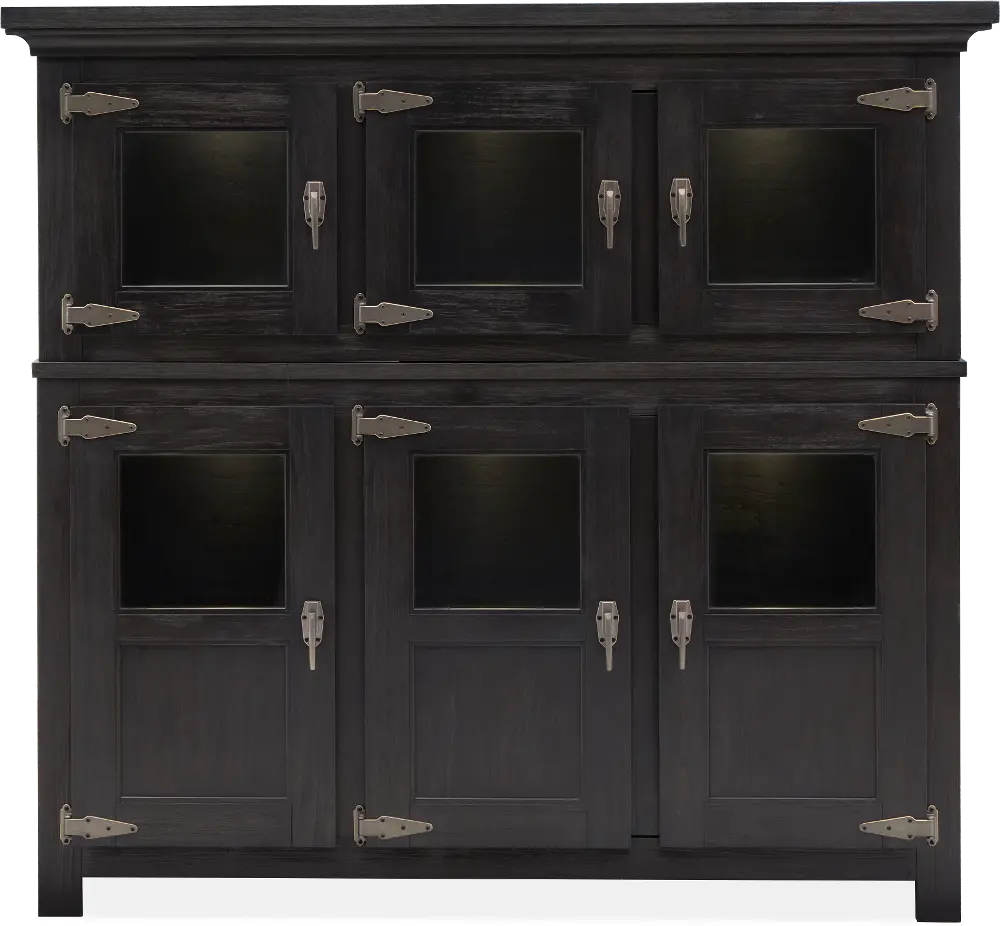 Sierra Black Dining Display Cabinet-1