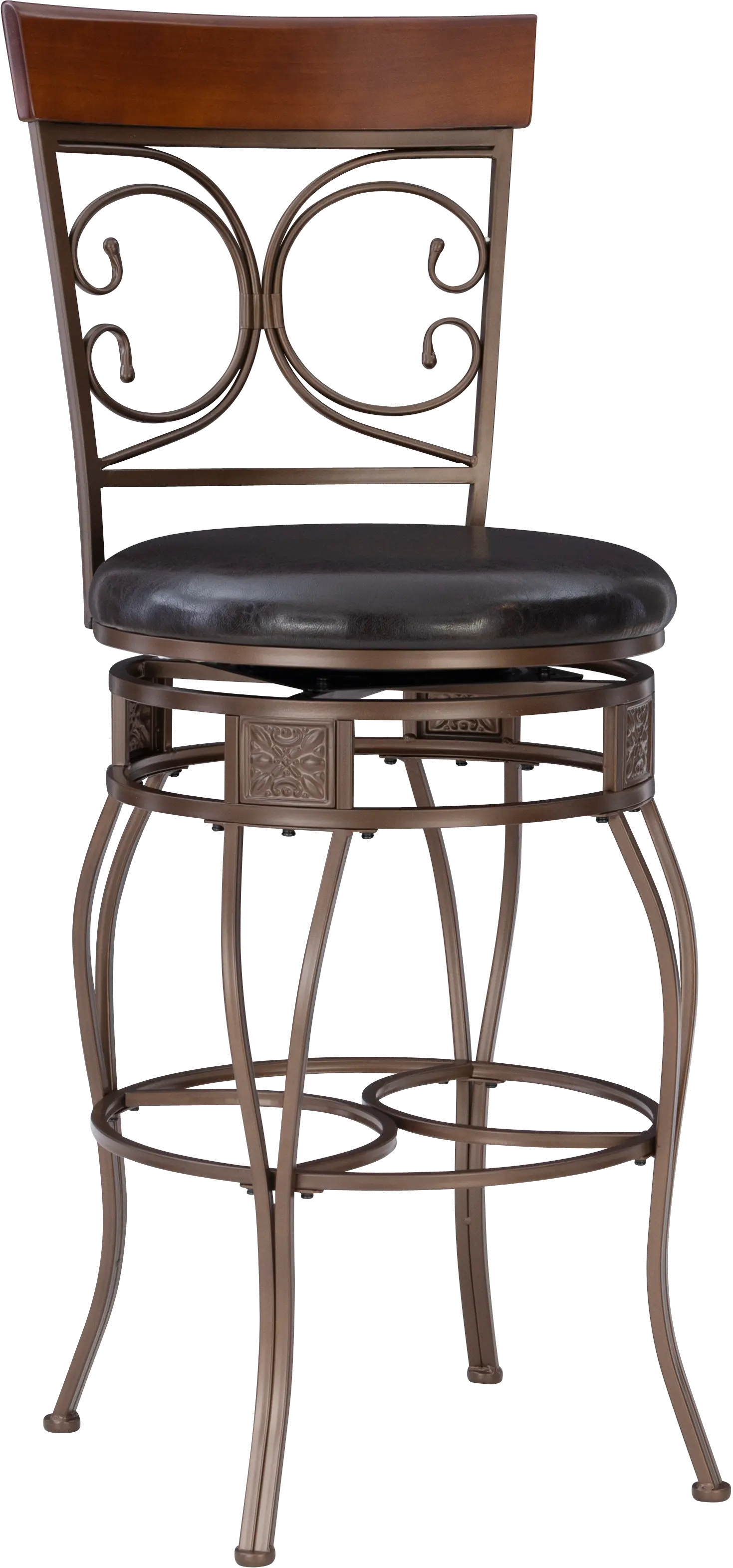 Photos - Chair L Powell Bria Bronze Big and Tall Barstool 938-851