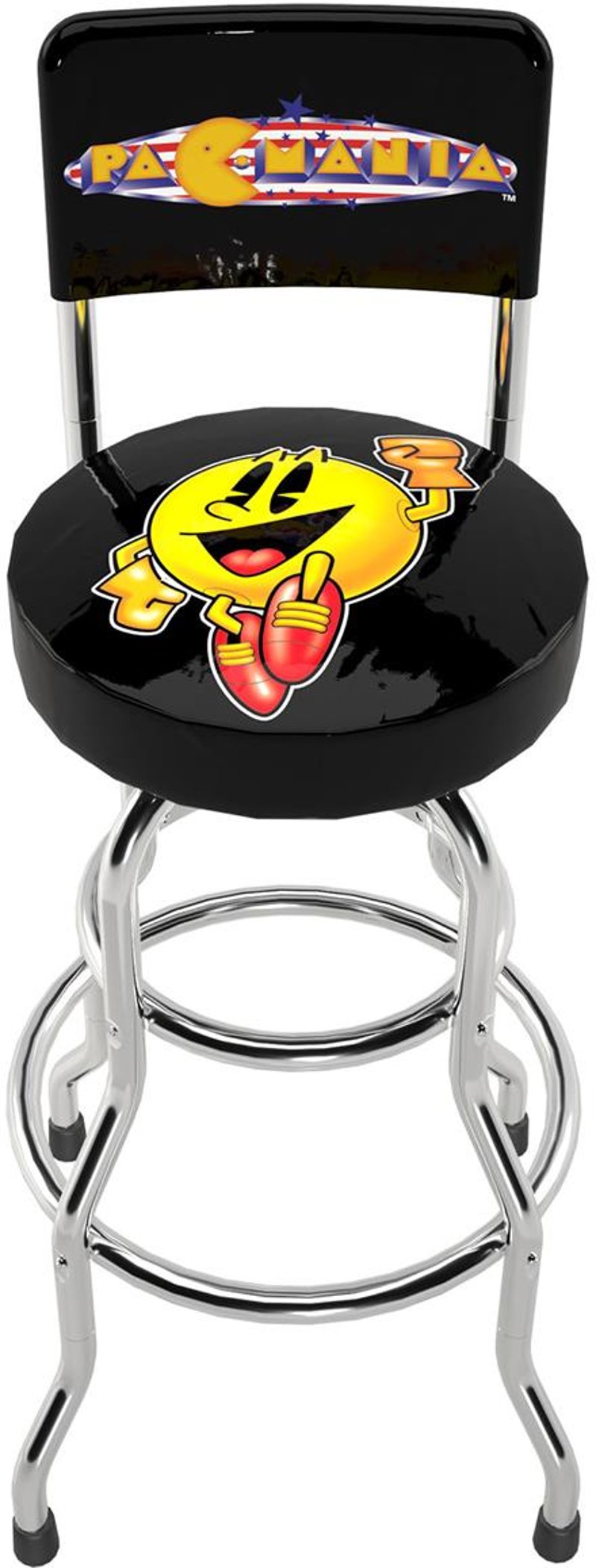 Arcade1Up - Pac-Mania Swivel Hi Back Stool