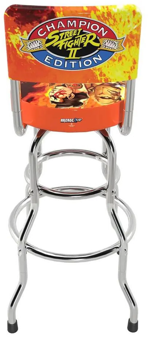 Capcom Arcade-1UP store Legacy Edition Adjustable Arcade Street Fighter II Stool