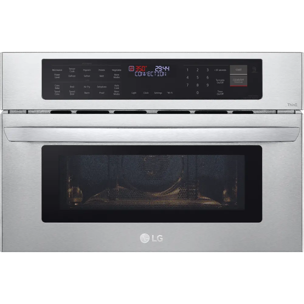 MZBZ1715S LG 1.7 cu ft Microwave and Speed Wall Oven - Stainless Steel 30 Inch-1