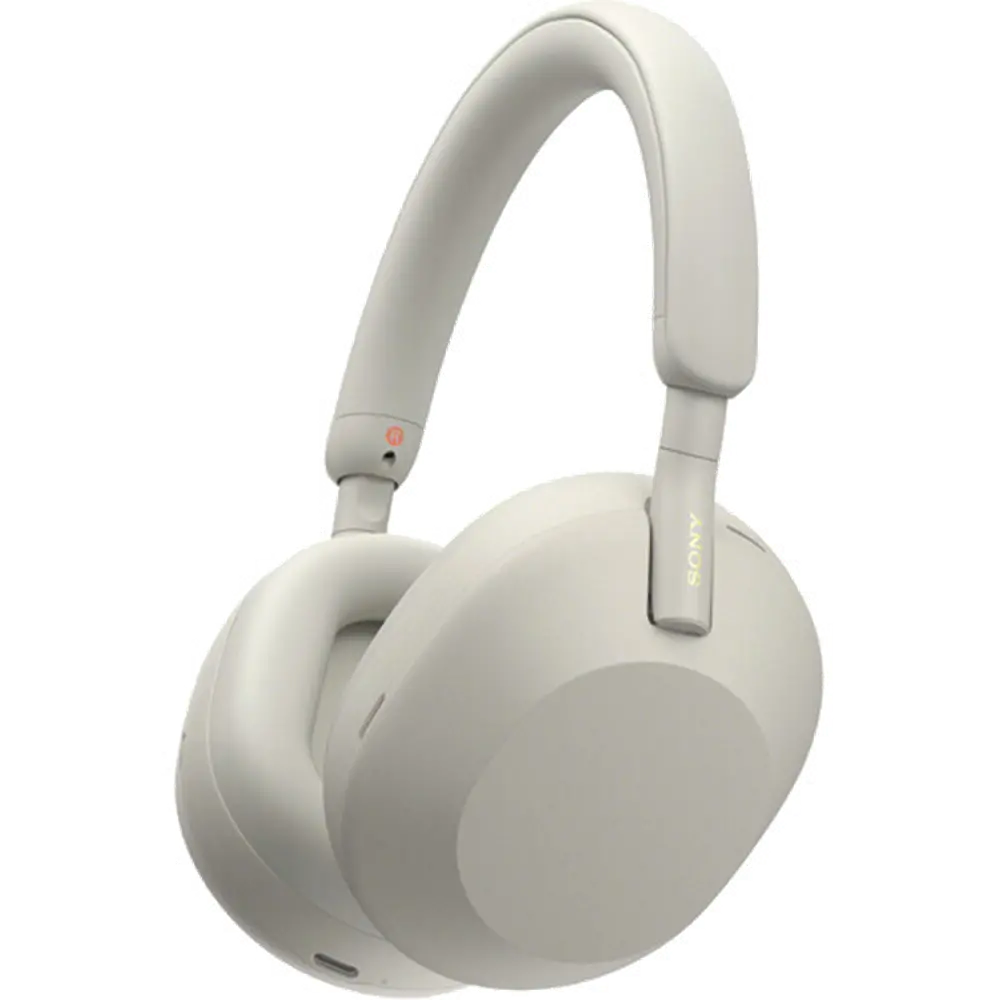 WH1000XM5/S Sony WH-1000XM5 Noise-Canceling Wireless Over-Ear Headphones - Silver-1